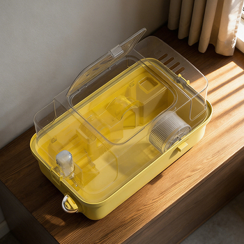 PAWSARTI Κλουβί για Χάμστερ — ABS Υλικό, Ορθογώνιο Σχήμα, Φορητό, Αποσπώμενο και Εξαερισμένο, Για Χάμστερ