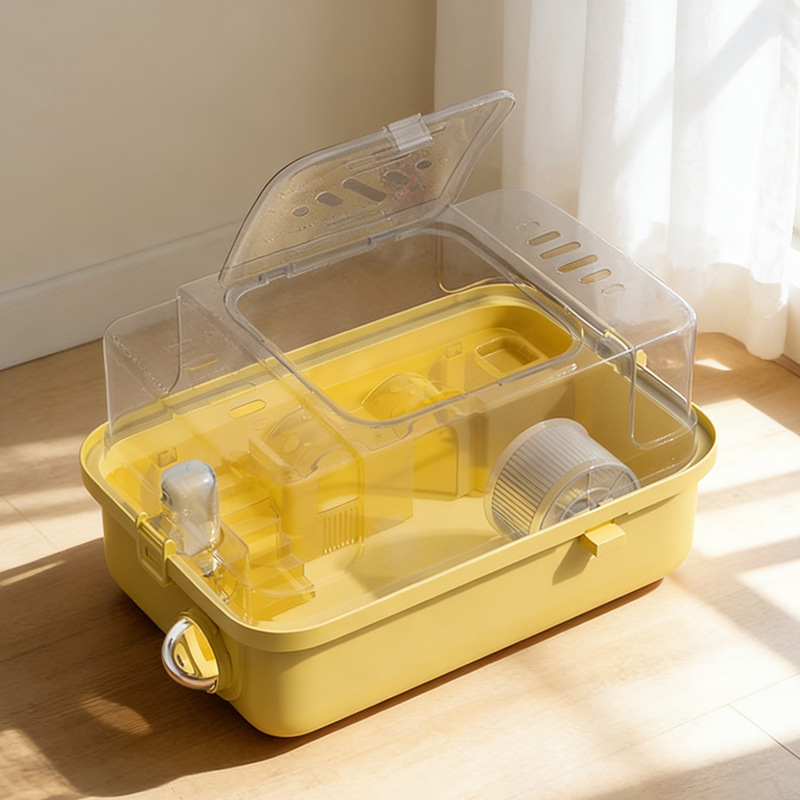 PAWSARTI Κλουβί για Χάμστερ — ABS Υλικό, Ορθογώνιο Σχήμα, Φορητό, Αποσπώμενο και Εξαερισμένο, Για Χάμστερ