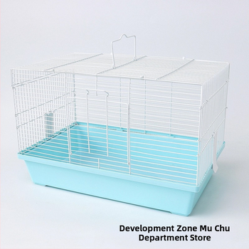 Κλουβί για χάμστερ, ορθογώνιο, από σίδηρο, για εσωτερική χρήση, εύκολο στον καθαρισμό και αερίζεται