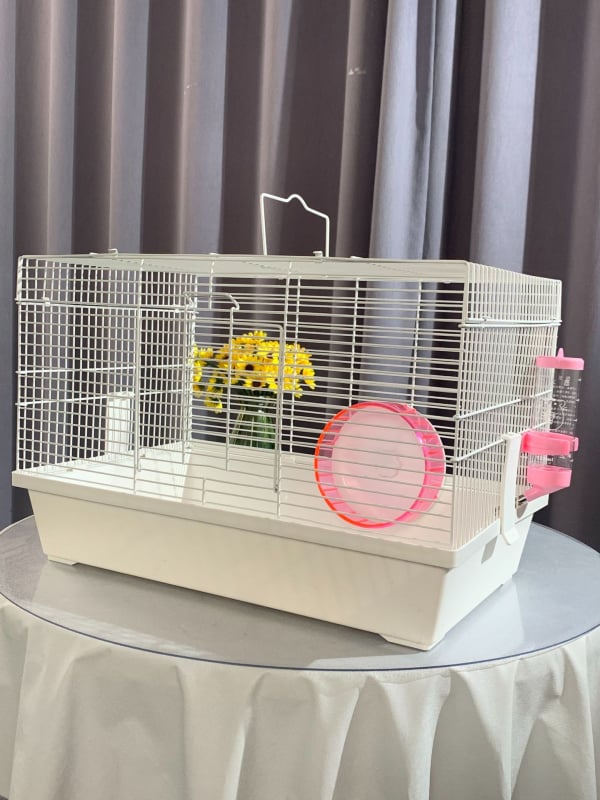 Κλουβί για χάμστερ, ορθογώνιο, από σίδηρο, για εσωτερική χρήση, εύκολο στον καθαρισμό και αερίζεται