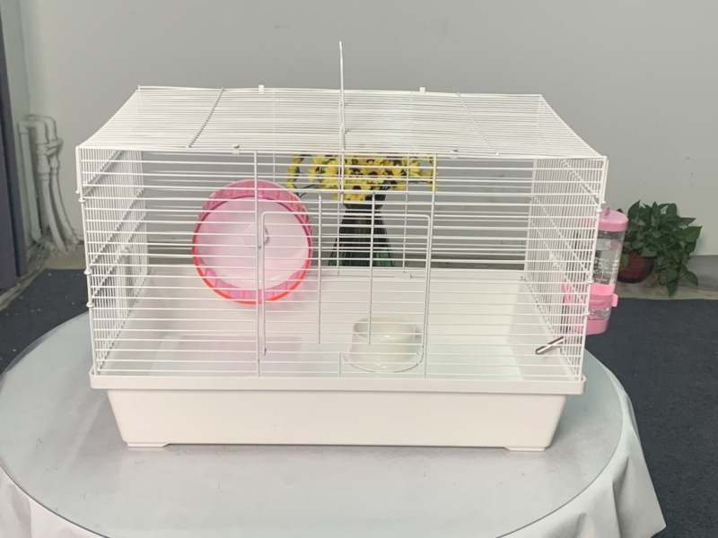 Κλουβί για χάμστερ, ορθογώνιο, από σίδηρο, για εσωτερική χρήση, εύκολο στον καθαρισμό και αερίζεται