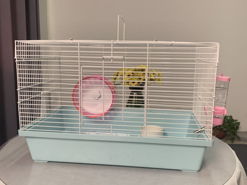 Κλουβί για χάμστερ, ορθογώνιο, από σίδηρο, για εσωτερική χρήση, εύκολο στον καθαρισμό και αερίζεται