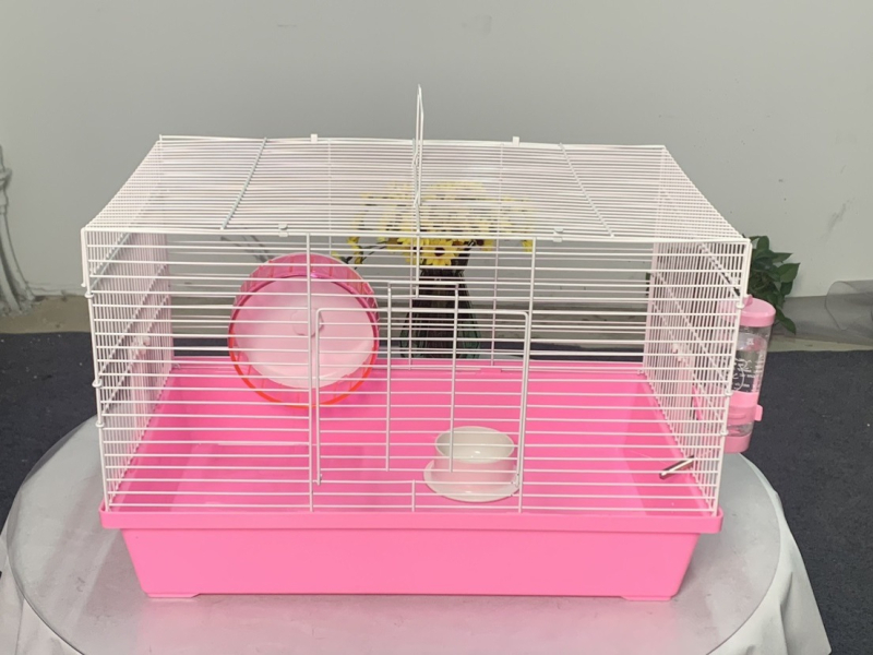 Κλουβί για χάμστερ, ορθογώνιο, από σίδηρο, για εσωτερική χρήση, εύκολο στον καθαρισμό και αερίζεται