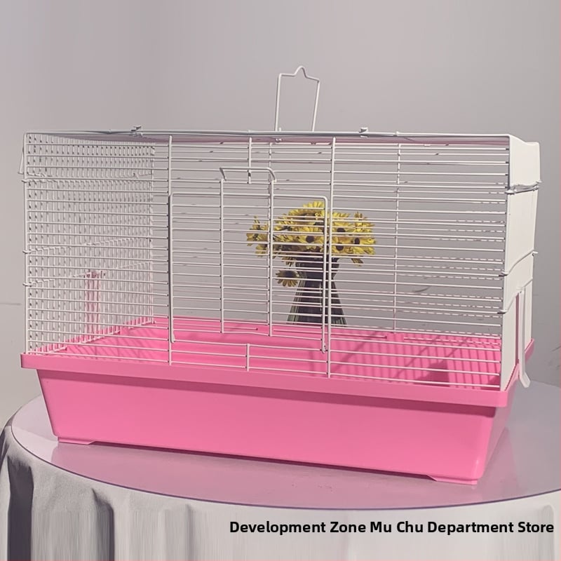 Κλουβί για χάμστερ, ορθογώνιο, από σίδηρο, για εσωτερική χρήση, εύκολο στον καθαρισμό και αερίζεται