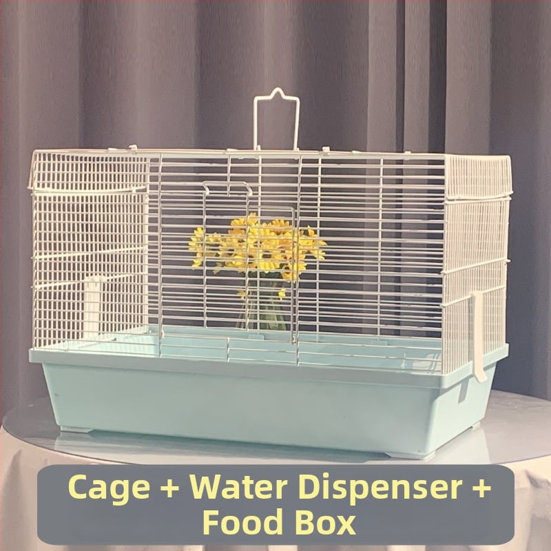 Κλουβί για χάμστερ, ορθογώνιο, από σίδηρο, για εσωτερική χρήση, εύκολο στον καθαρισμό και αερίζεται