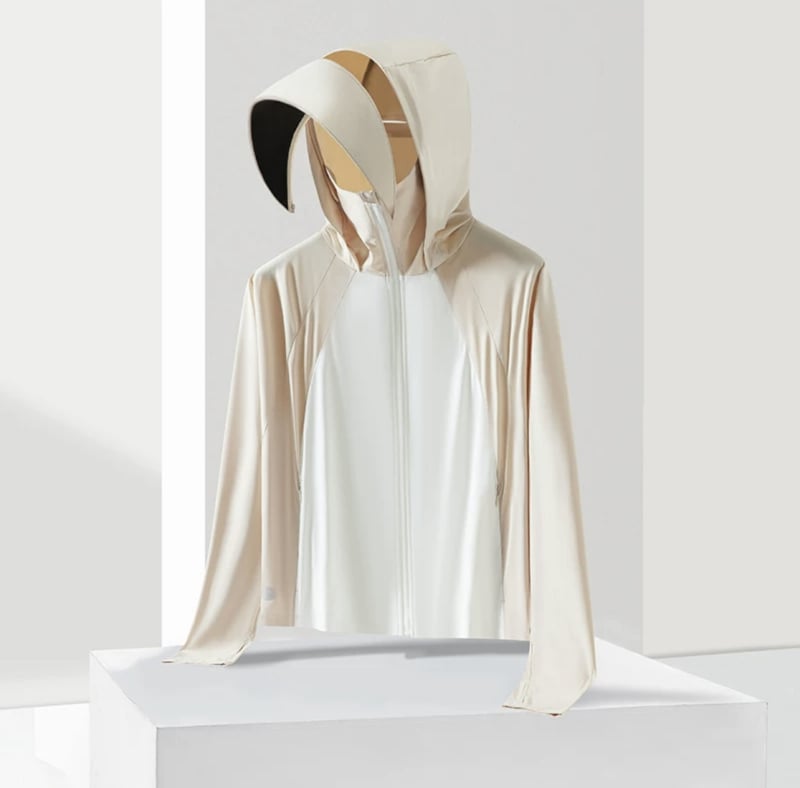 Γυναικείο μπουφάν με κουκούλα, UV προστασία UPF45, διαπνέον νάιλον, ελαφρύ