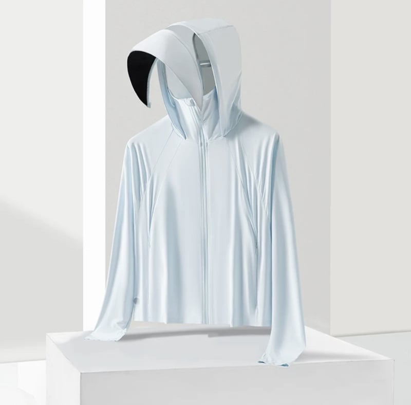 Γυναικείο μπουφάν με κουκούλα, UV προστασία UPF45, διαπνέον νάιλον, ελαφρύ