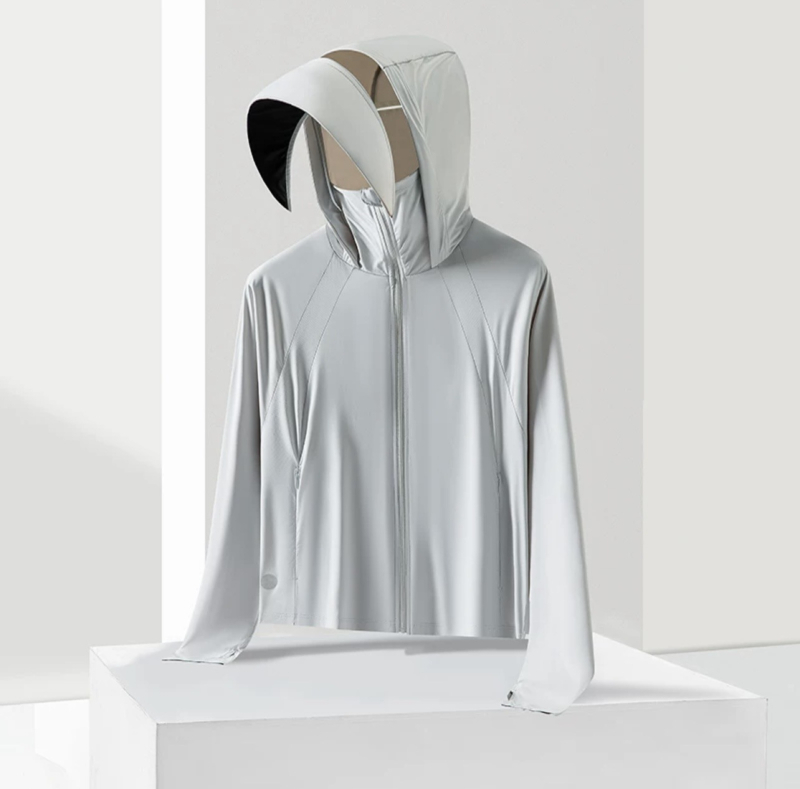 Γυναικείο μπουφάν με κουκούλα, UV προστασία UPF45, διαπνέον νάιλον, ελαφρύ