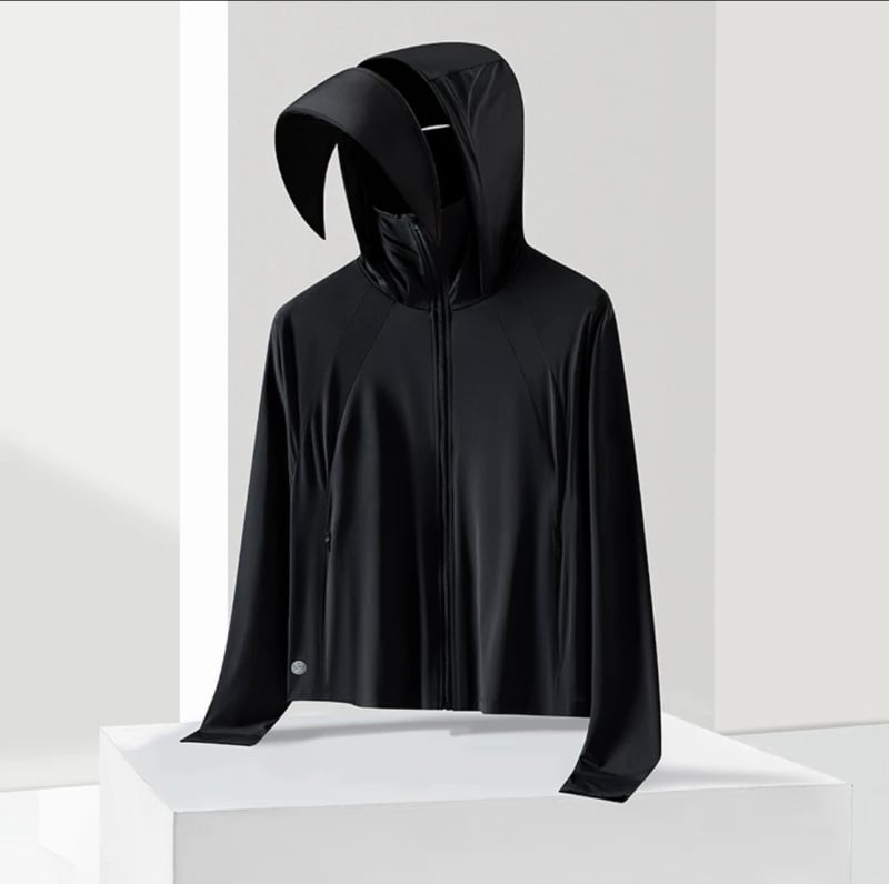 Γυναικείο μπουφάν με κουκούλα, UV προστασία UPF45, διαπνέον νάιλον, ελαφρύ
