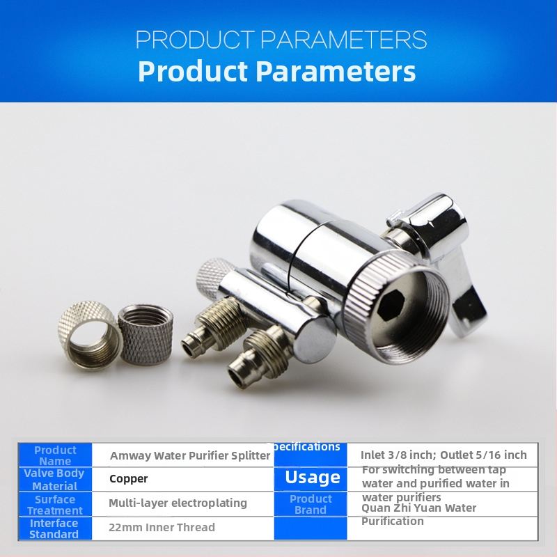 Amway ventil pre čistič vody, čistá meď, model 39, rozdeľovač vody