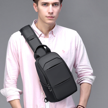 Muška chest bag - PVC, prozračna i vodootporna, ultra lagana, za poslovna putovanja