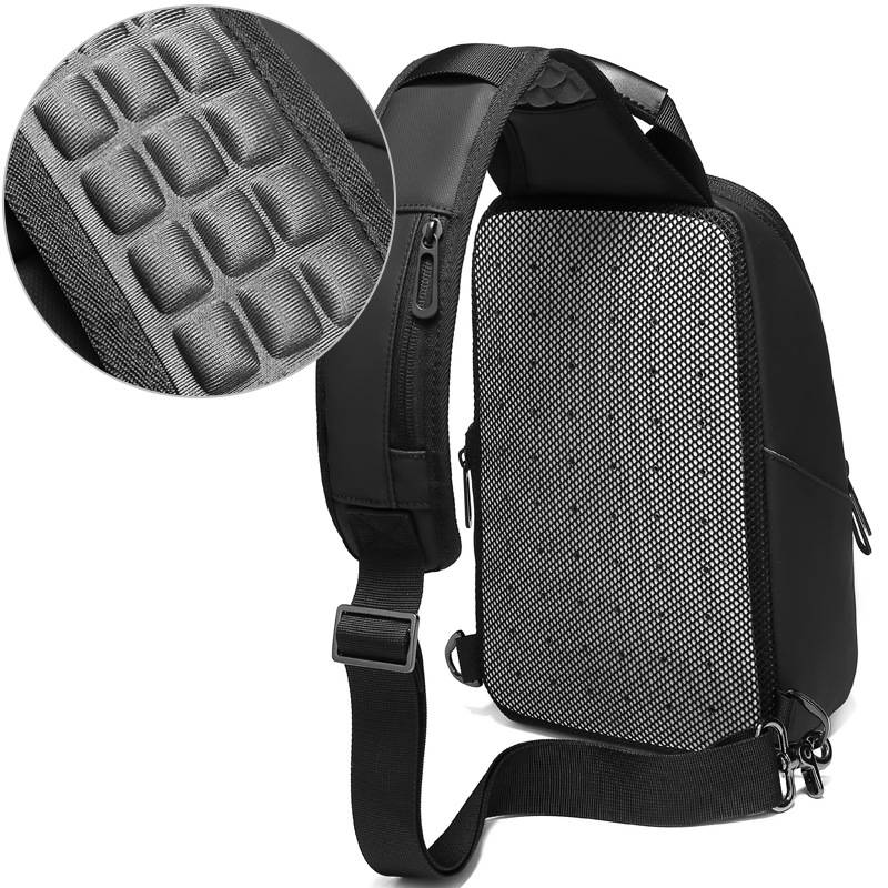 Muška chest bag - PVC, prozračna i vodootporna, ultra lagana, za poslovna putovanja