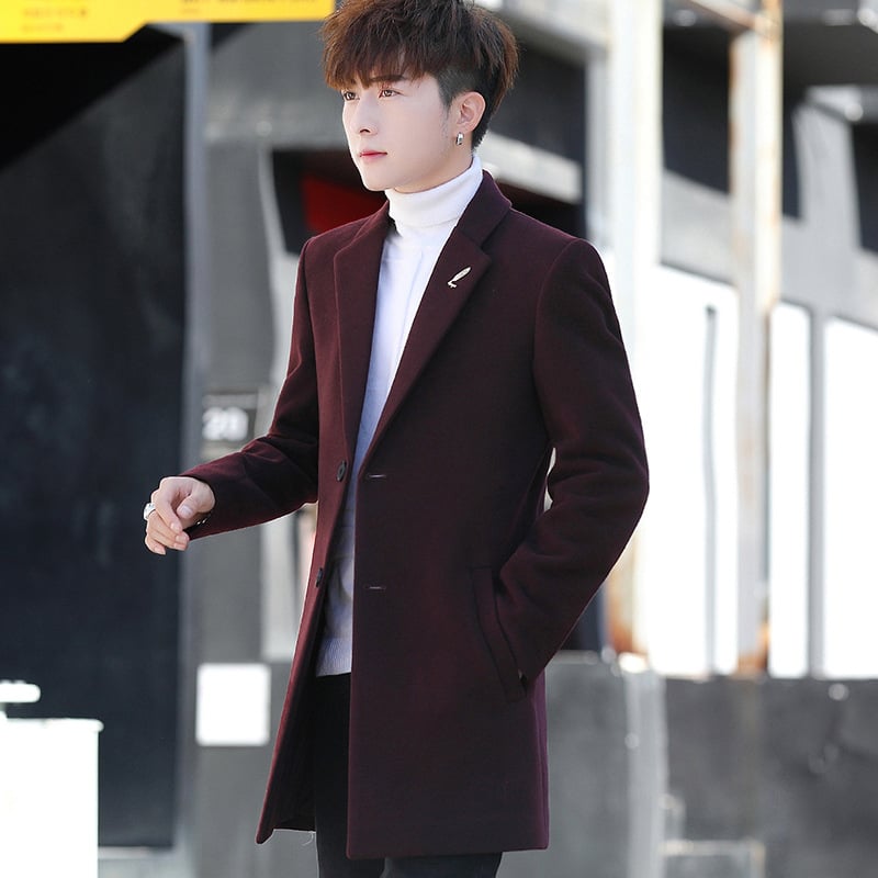 Kabát, koreai stílusú, laza szabású, kordbársony len keverék (<10%)