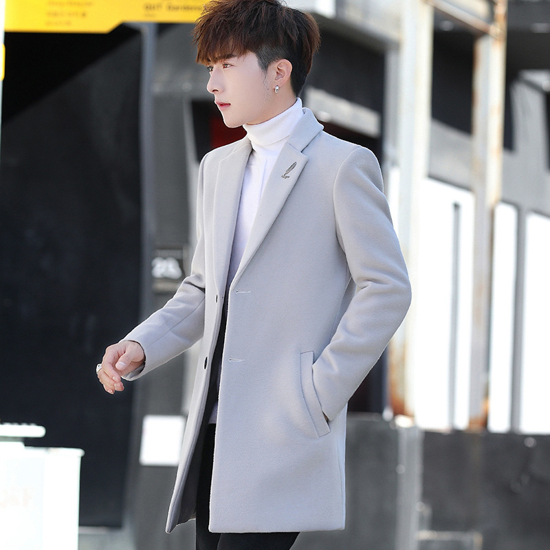 Kabát, koreai stílusú, laza szabású, kordbársony len keverék (<10%)