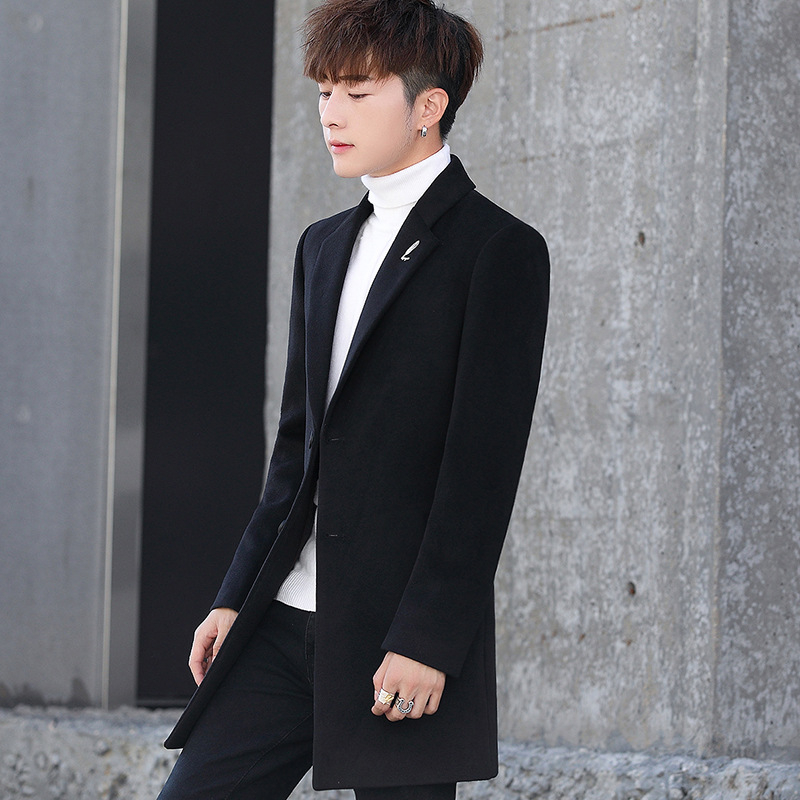 Kabát, koreai stílusú, laza szabású, kordbársony len keverék (<10%)