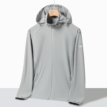 Εξωτερικό αντιανεμικό μπουφάν - Unisex, Νάιλον, Κουκούλα, UPF50+, Στυλ 2619