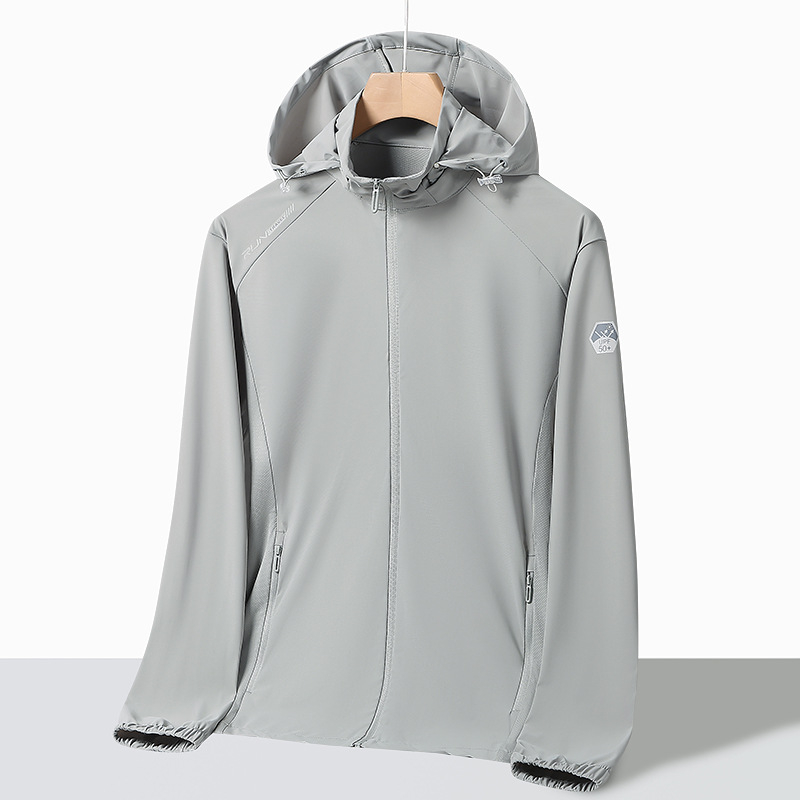 Εξωτερικό αντιανεμικό μπουφάν - Unisex, Νάιλον, Κουκούλα, UPF50+, Στυλ 2619