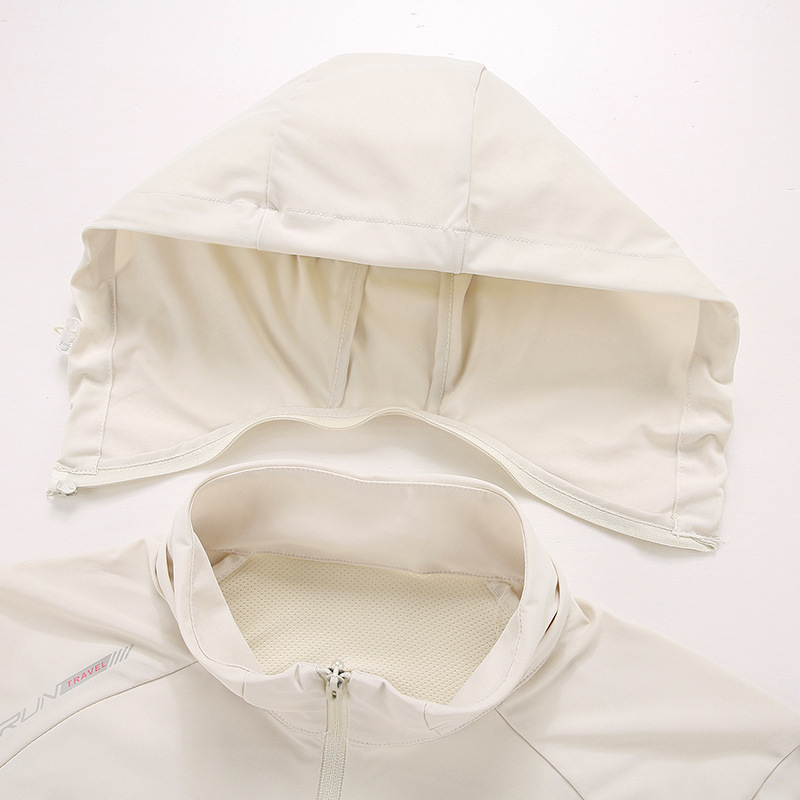 Εξωτερικό αντιανεμικό μπουφάν - Unisex, Νάιλον, Κουκούλα, UPF50+, Στυλ 2619