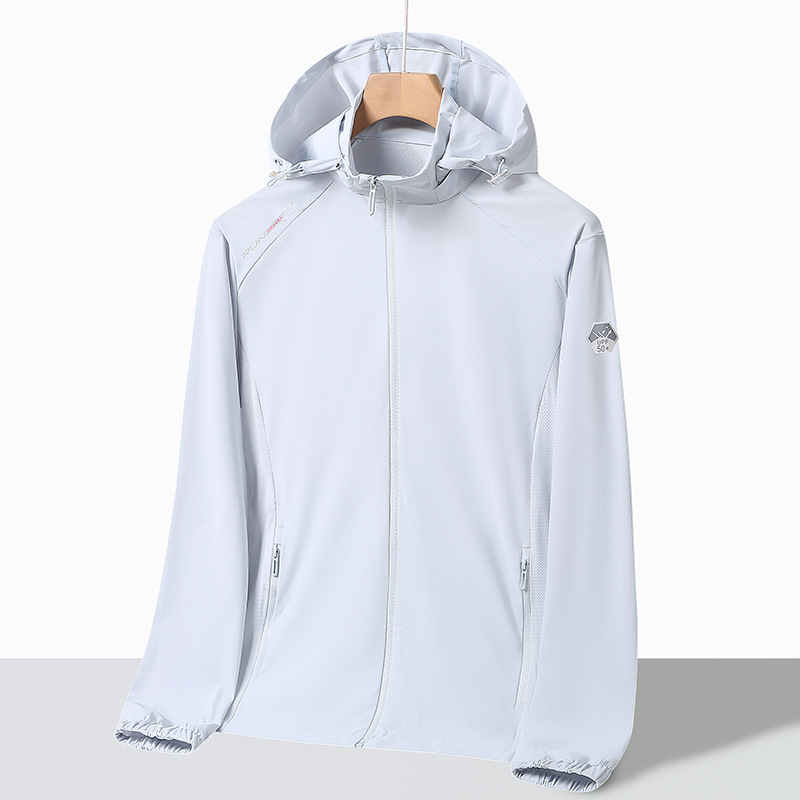 Εξωτερικό αντιανεμικό μπουφάν - Unisex, Νάιλον, Κουκούλα, UPF50+, Στυλ 2619