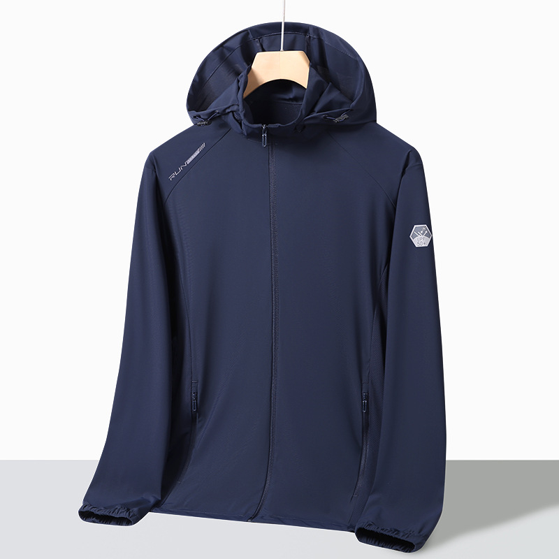 Εξωτερικό αντιανεμικό μπουφάν - Unisex, Νάιλον, Κουκούλα, UPF50+, Στυλ 2619