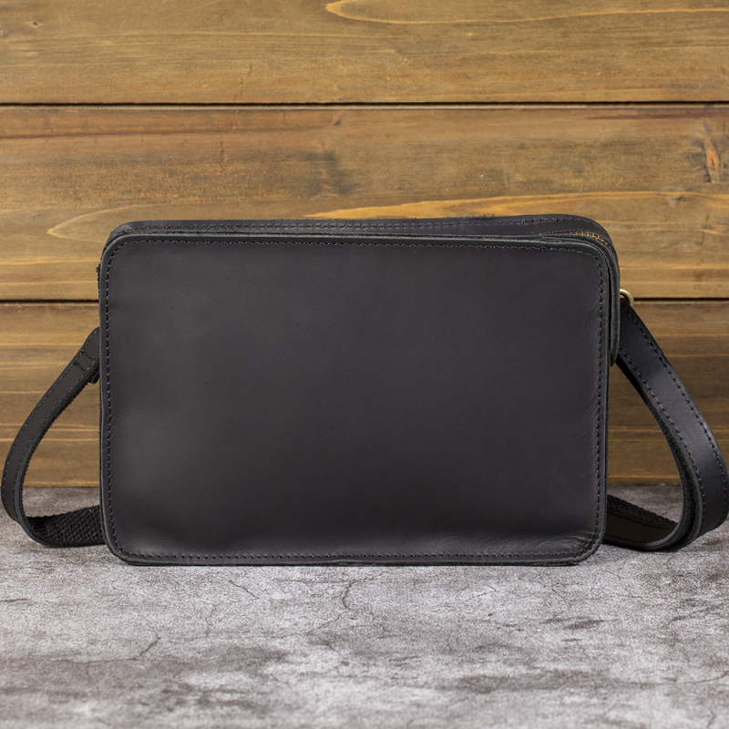 Muški kožni clutch, horizontalni dizajn, vršni sloj teleće kože, otporan na trošenje, podstava od poliester-pamuk
