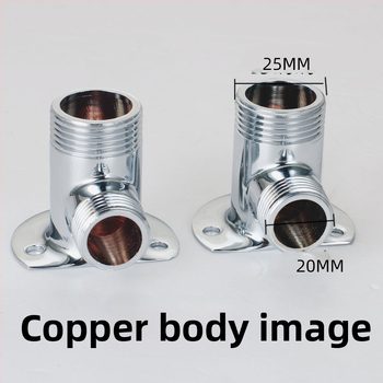 Душ адаптер с медено тяло за скрита към открита инсталация — модерен минималистичен стил