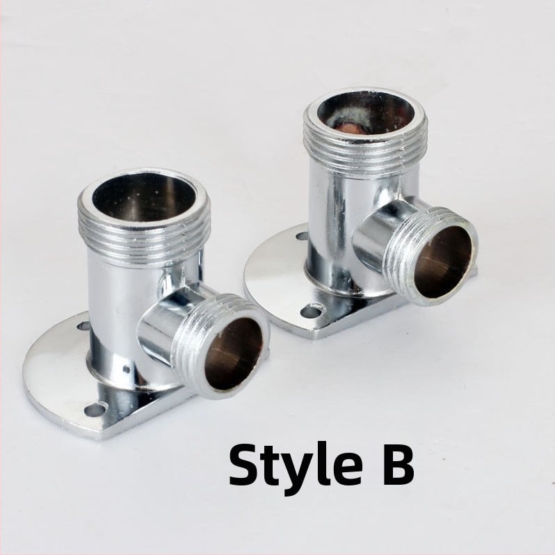 Душ адаптер с медено тяло за скрита към открита инсталация — модерен минималистичен стил