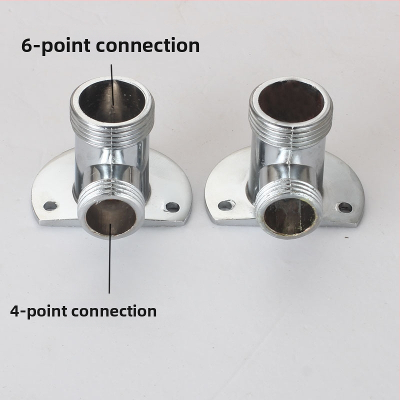 Душ адаптер с медено тяло за скрита към открита инсталация — модерен минималистичен стил