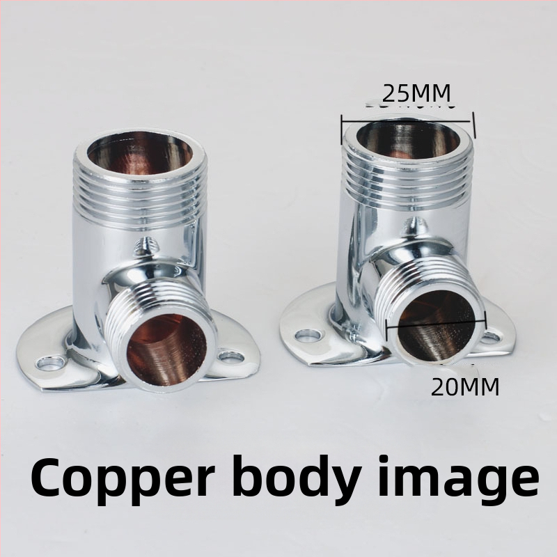 Душ адаптер с медено тяло за скрита към открита инсталация — модерен минималистичен стил