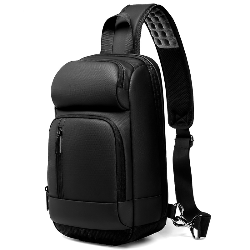 Muška torbica za prsni dio crossbody — vodootporni PVC, marka Sheen, stil poslovna putovanja