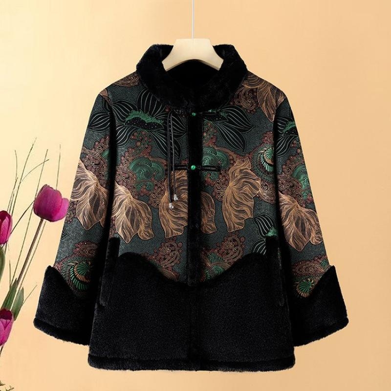 Bavlnený zateplený kabát s kožušinovým golierom, dlhý strih, extra dlhé rukávy, tkanina hodvábovo-pamäťová