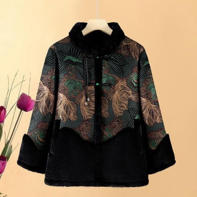 Bavlnený zateplený kabát s kožušinovým golierom, dlhý strih, extra dlhé rukávy, tkanina hodvábovo-pamäťová