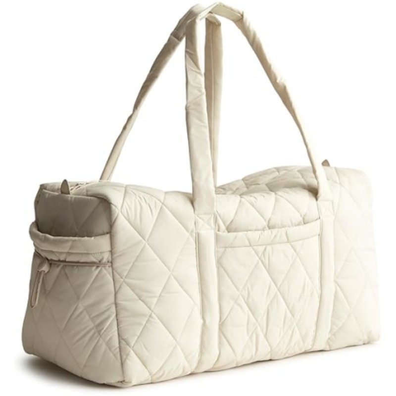 Unisex Putna torba s crossbody remenom, kapacitet 36–55 L, plisirani pamuk, podstava od najlona, gradski minimalistički stil