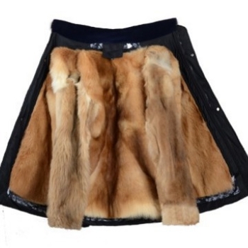 Μπουφάν από μαλλί με γέμισμα από βαμβάκι, κουκούλα, φερμουάρ εμπρός, αποσπώμενη επένδυση, παχύτερη μόνωση