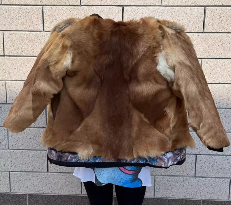 Μπουφάν από μαλλί με γέμισμα από βαμβάκι, κουκούλα, φερμουάρ εμπρός, αποσπώμενη επένδυση, παχύτερη μόνωση