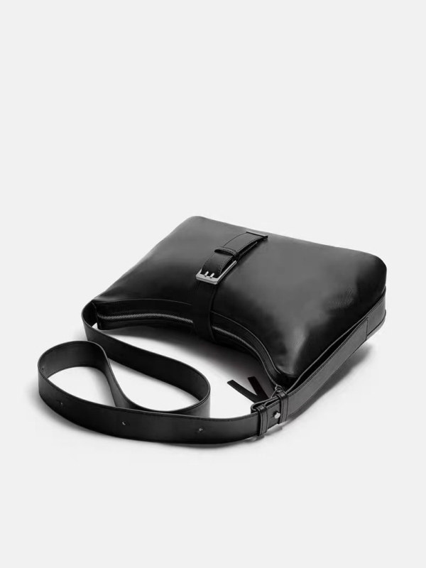 Muška sling torba od PU kože, Cross-border Trend, ultralegka i izdržljiva, velika kapaciteta, kompatibilna s prijenosnim računalom