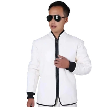 Ανδρικό μπουφάν κορεατικού στυλ με κουκούλα, corduroy ύφασμα, επένδυση από γούνα κουνελιού, εφαρμοστή γραμμή