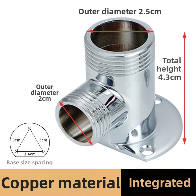 Душ смесител и конверсионен адаптер: от скрит към открит монтаж, повърхностно монтирана основа | Материали: сплав/мед/неръждаема стомана | Модерен минимализъм