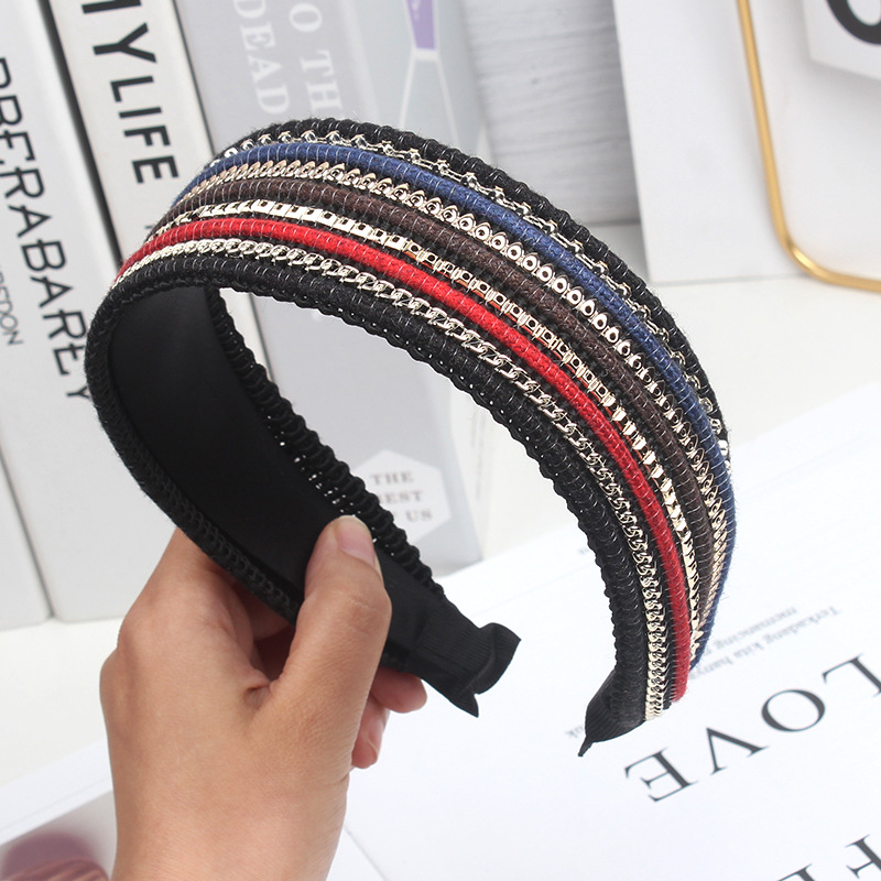 Čelenka za kosu od tkanine, pleteni, etnički stil; FG-225; Juxin Accessories; ljetno izdanje 2022