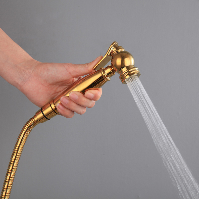 Mjedeni bidet sprej slavina, zidna montaža, model x35, kromirano, sprej i mjehurići