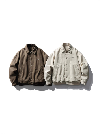 Μπουφάν με επένδυση από πολυεστέρα και ψεύτικος σχεδιασμός δύο μερών, κέντημα με γράμματα, χωρίς κουκούλα, φαρδιά γραμμή, κλείσιμο με κουμπιά, χειμώνας 2025