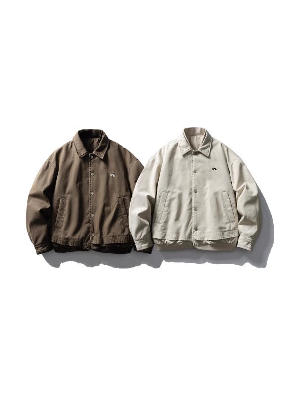 Μπουφάν με επένδυση από πολυεστέρα και ψεύτικος σχεδιασμός δύο μερών, κέντημα με γράμματα, χωρίς κουκούλα, φαρδιά γραμμή, κλείσιμο με κουμπιά, χειμώνας 2025