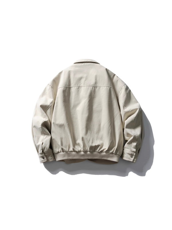 Μπουφάν με επένδυση από πολυεστέρα και ψεύτικος σχεδιασμός δύο μερών, κέντημα με γράμματα, χωρίς κουκούλα, φαρδιά γραμμή, κλείσιμο με κουμπιά, χειμώνας 2025