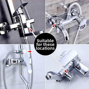 Jezgra ventila za tuš rasdjelnik – 2/3/4 stupnja miješanja tople i hladne vode, 90° okret, trajanje 3–5 godina, kompatibilan s tušem