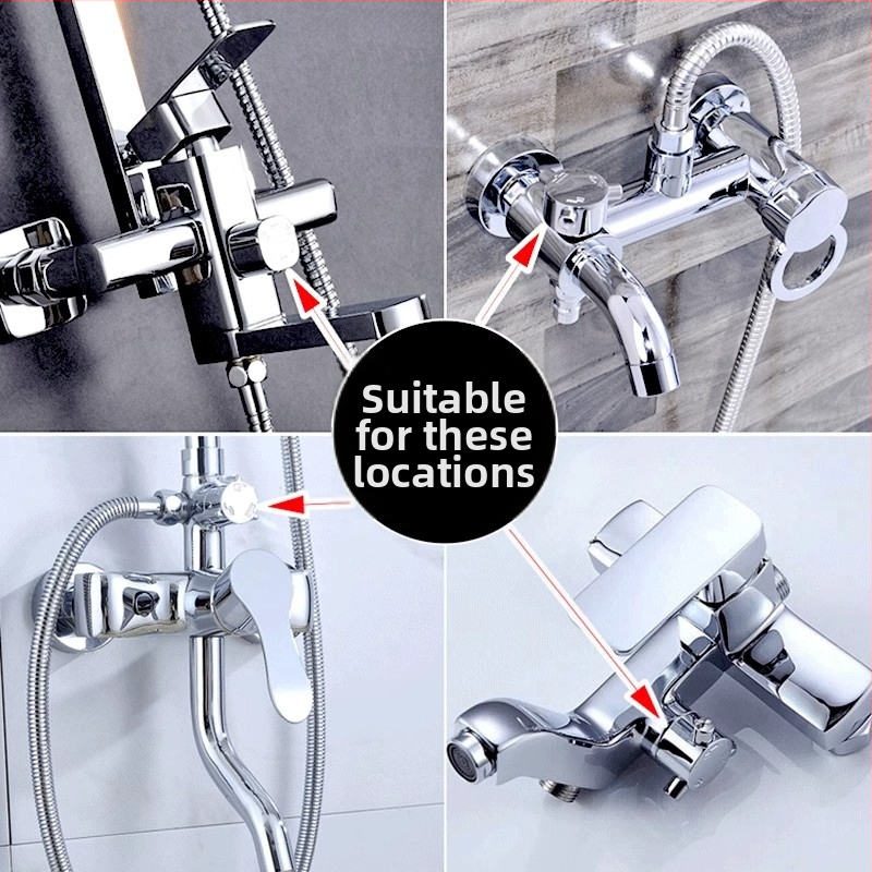 Jadro ventilu rozdelovača pre sprchu – 2/3/4 stupne miešania horúcej a studenej vody, 90° otáčanie, 3–5 rokov životnosti, kompatibilný s vodovodnou batériou