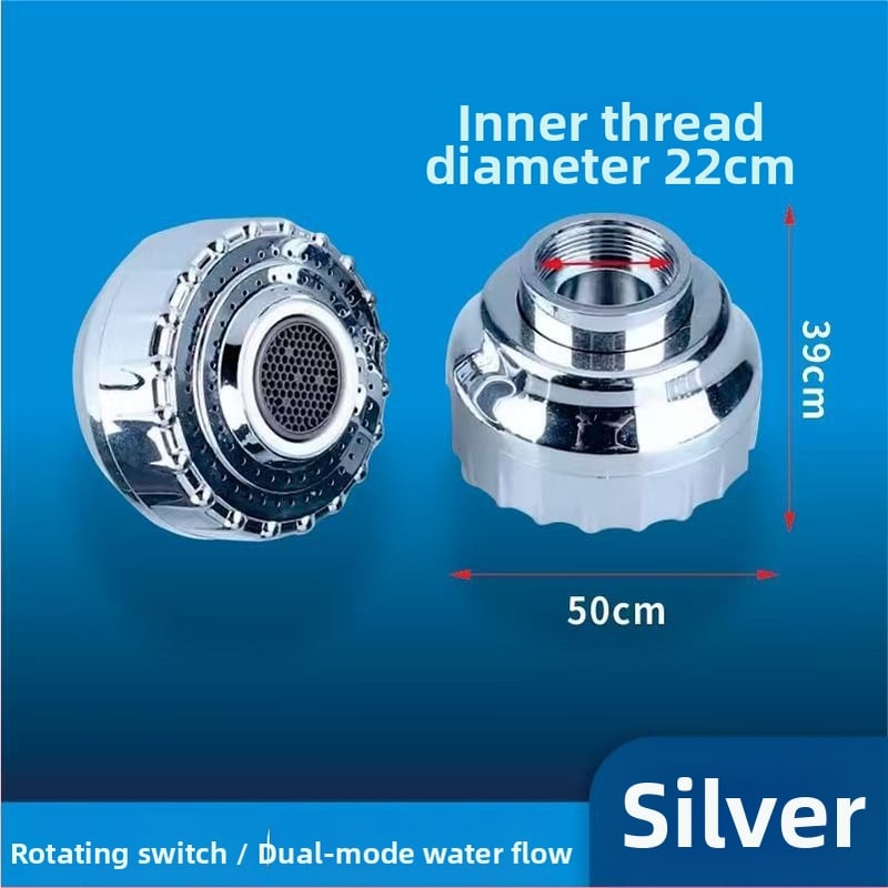 Накрайник за кран с котка на късмета за мивка – пластмасов, двоен режим на струя, усилвател на аератора, модерен минималистичен стил