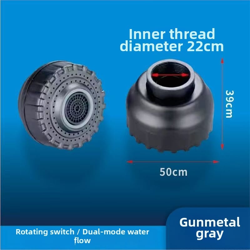 Накрайник за кран с котка на късмета за мивка – пластмасов, двоен режим на струя, усилвател на аератора, модерен минималистичен стил