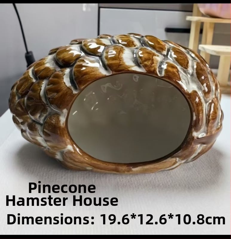 Κεραμικό οικίσιο για χάμστερ με ψύξη, αδιάβροχο και εύκολο στον καθαρισμό, στρογγυλό σχήμα, για εσωτερική και εξωτερική χρήση