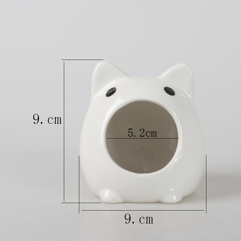 Κεραμικό οικίσιο για χάμστερ με ψύξη, αδιάβροχο και εύκολο στον καθαρισμό, στρογγυλό σχήμα, για εσωτερική και εξωτερική χρήση