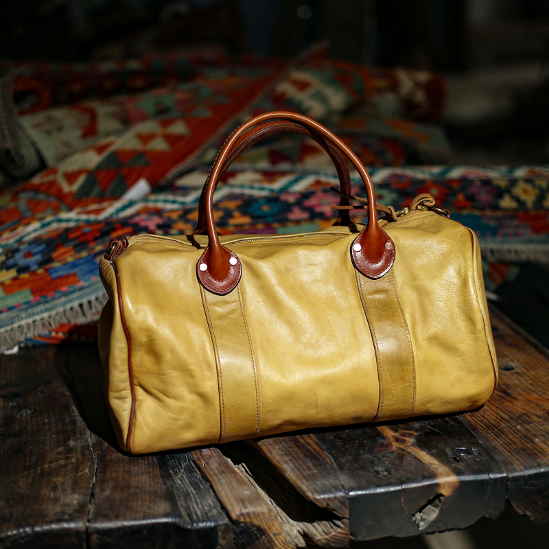 Muška kožna torba za poslovna putovanja (gornji sloj goveđe kože; prirodna koža; marka Sansheng all things; težina 2.2)